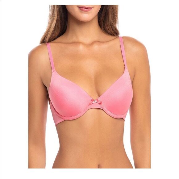 NWT Women’s Shiny Pink T-shirt Bra - Picture 1 of 5